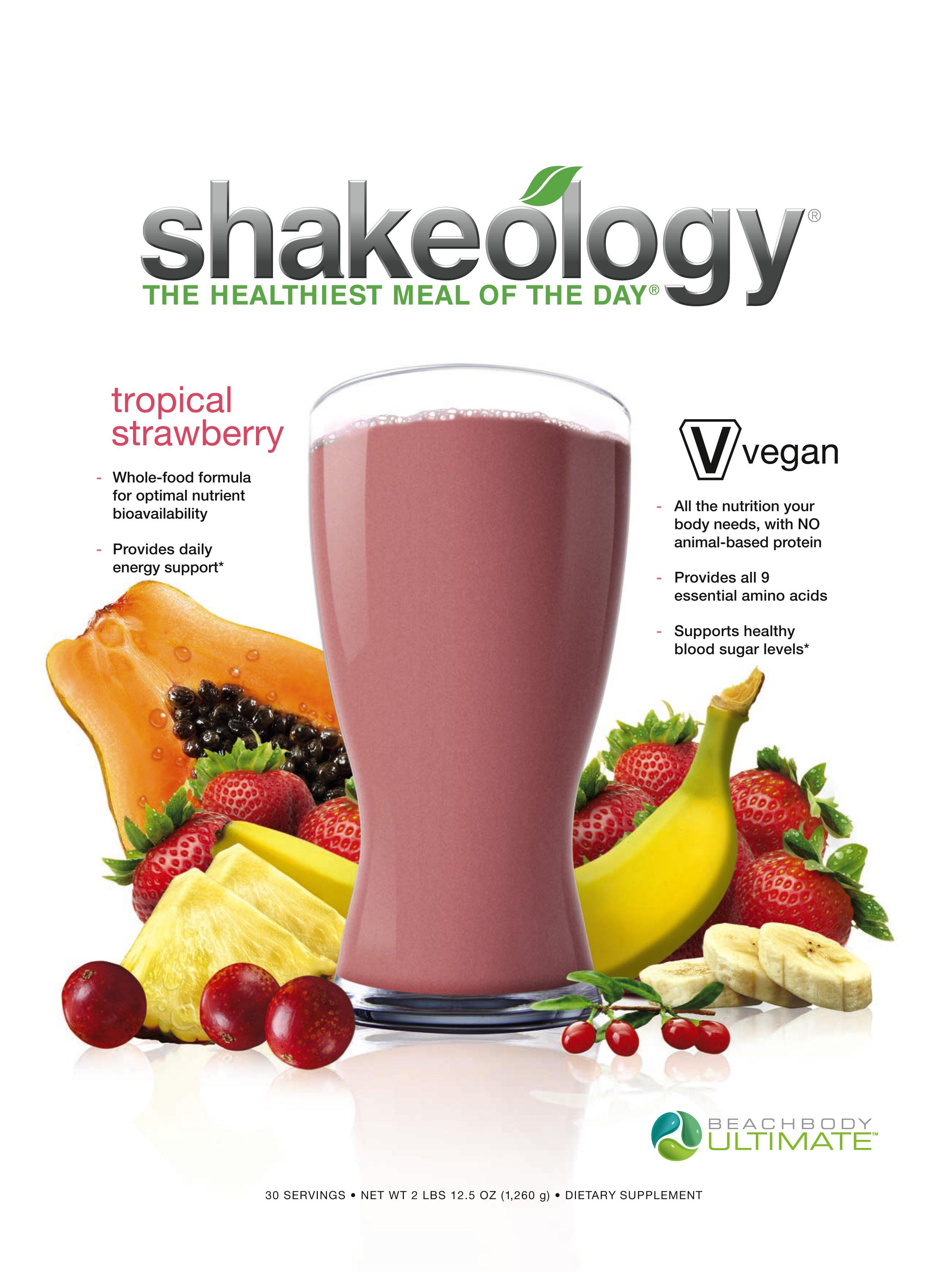 Vegan Tropical Strawberr Shakeology