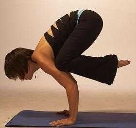 yoga crow pose