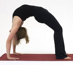 yoga wheel pose