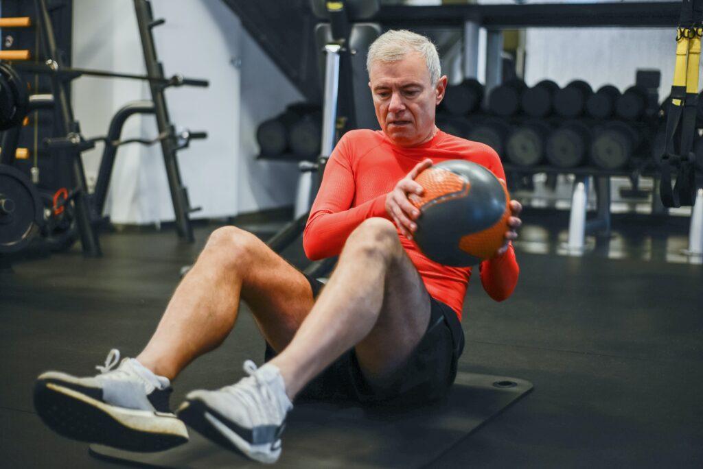 older gentleman exercising